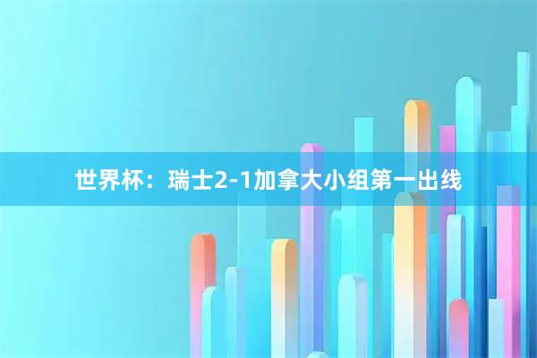 世界杯：瑞士2-1加拿大小组第一出线